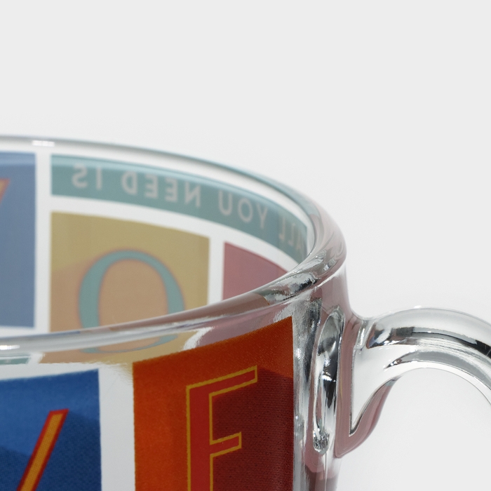 Кружка стеклянная &laquo;Джамбо&raquo;, 500 мл, рисунок МИКС