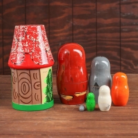 Матрёшка «Теремок» 7 персонажей, МИКС Матрёшка «Теремок» 7 персонажей, МИКС