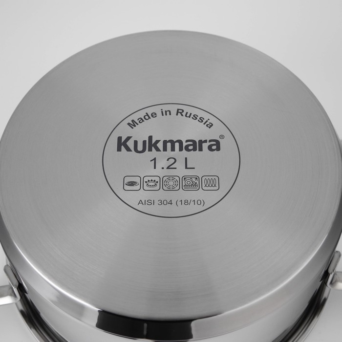 Кастрюля SAFIA, 1.2 л, d=16 cм, капсульное дно, индукция