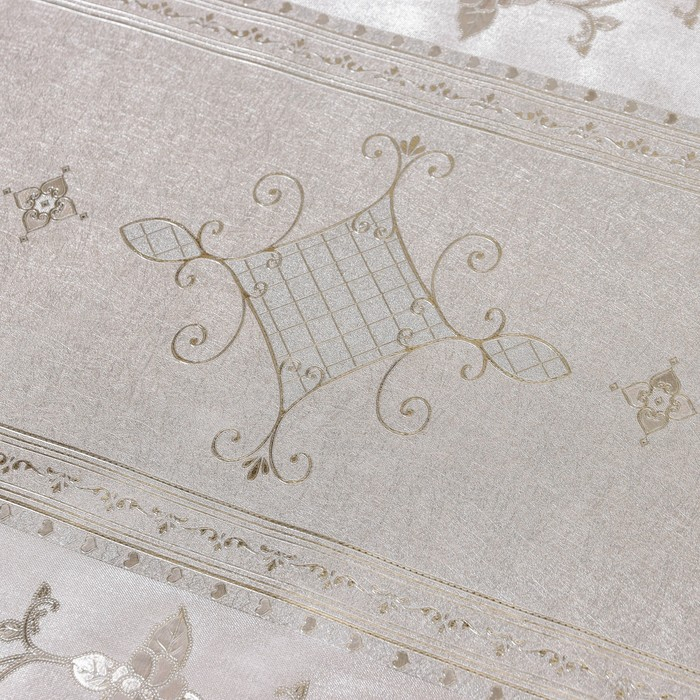 Клеёнка на стол &laquo;Ромбики&raquo;, на тканевой основе, рулон 20 метров, ширина 137 см, толщина 0,25 мм