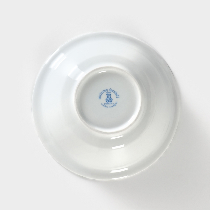 Салатник фарфоровый &laquo;Альпина&raquo;, d=16 см, 350 мл, цвет белый