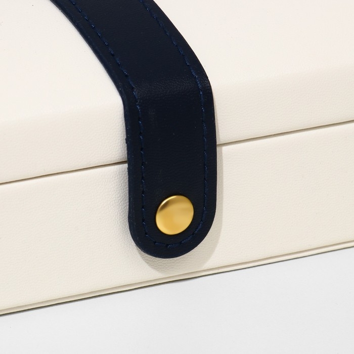 Подставка для украшений &laquo;Шкатулка&raquo; раздвижная, 17&times;9,5&times;6, цвет бежевый