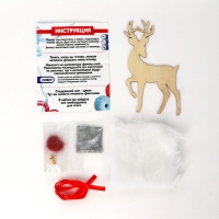 Набор для творчества «Ёлочная игрушка деревянная с декором. Олень» Набор для творчества «Ёлочная игрушка деревянная с декором. Олень»