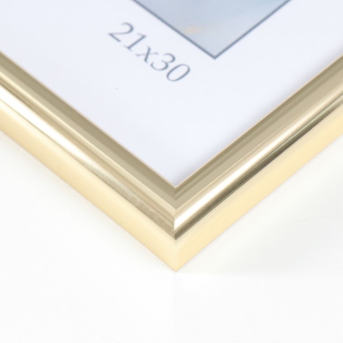 Фоторамка пластик Фоторамка пластик "Радуга" 21х30 см, золото