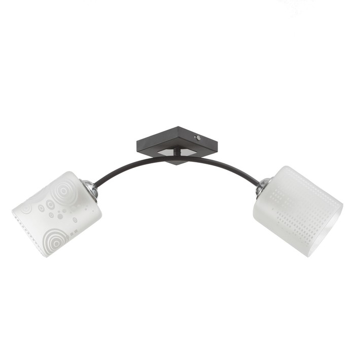 Люстра ГАЛЛОП Каскад 2х60Вт Е27 коричневый  15х50х25см