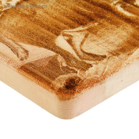 Доска из массива кедра &laquo;Олень&raquo;, прямоугольная, 18 &times; 28 см