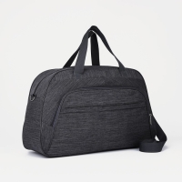 Сумка дорожная на молнии, наружный карман, длинный ремень, цвет серый Сумка дорожная на молнии, наружный карман, длинный ремень, цвет серый