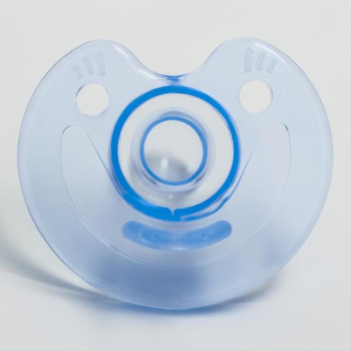 Соска - пустышка цельносиликоновая классическая &laquo;Улыбка&raquo;, от 0 мес., цвет МИКС