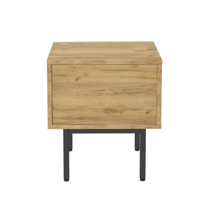 Тумба прикроватная Bergen, 40х35х45 см, дуб крафт золотой, чёрный Тумба прикроватная Bergen, 40х35х45 см, дуб крафт золотой, чёрный