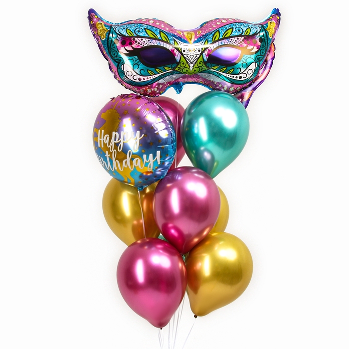 Набор шаров &laquo;Happy Birthday. Сказочный единорог&raquo;, латекс, фольга, 10 шт.