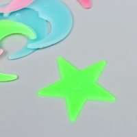 Наклейка фосфорная пластик "Месяцы и звёзды" набор 12 шт 17х12 см Наклейка фосфорная пластик "Месяцы и звёзды" набор 12 шт 17х12 см