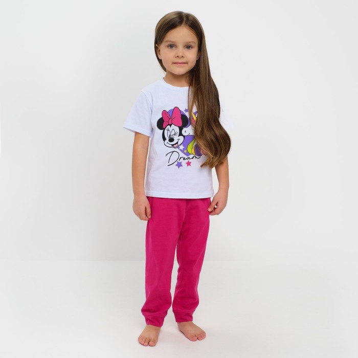 Комплект для девочки (футболка, брюки) «Единорог», Минни Маус, рост 122-128 (34) Комплект для девочки (футболка, брюки) «Единорог», Минни Маус, рост 122-128 (34)