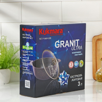 Кастрюля-жаровня Granit ultra, 3 л, d=28 см, антипригарное покрытие, цвет коричневый