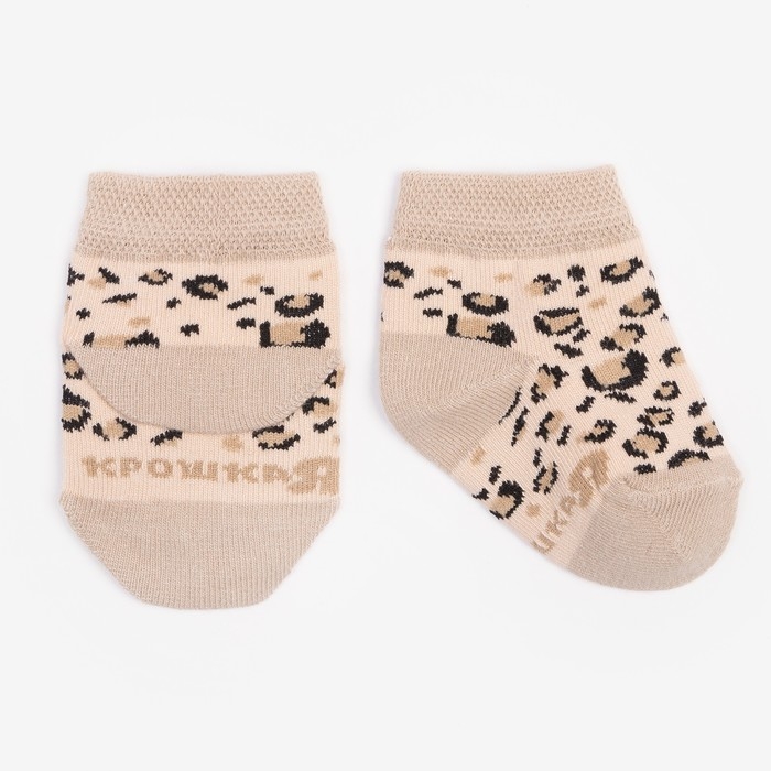 Набор носков Крошка Я «Леопард», 2 пары, 10-12 см Набор носков Крошка Я «Леопард», 2 пары, 10-12 см