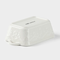 Форма для выпечки из жаропрочной керамики Доляна «Ланзо», 16×9,2 см, цвет белый Форма для выпечки из жаропрочной керамики Доляна «Ланзо», 16×9,2 см, цвет белый