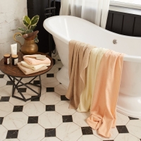 Полотенце махровое Экономь и Я 50*90 см, цв. бежевый, 100% хлопок, 320 гр/м2