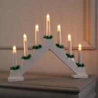Светодиодная фигура &laquo;Рождественская горка&raquo; 39 &times; 31 &times; 5 см, дерево, 220 В, свечение тёплое белое