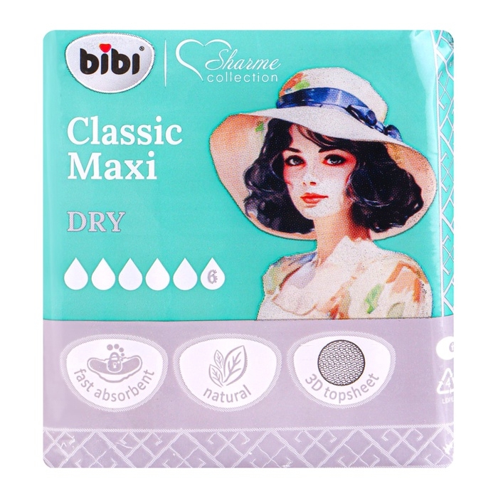 Прокладки для критических дней «BiBi Classic Maxi Dry», 10 шт. Прокладки для критических дней «BiBi Classic Maxi Dry», 10 шт.