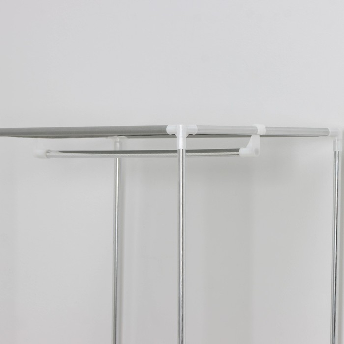 Вешалка - стойка напольная для одежды LaDо́m, 2 полки, 55&times;36&times;140 см, цвет белый