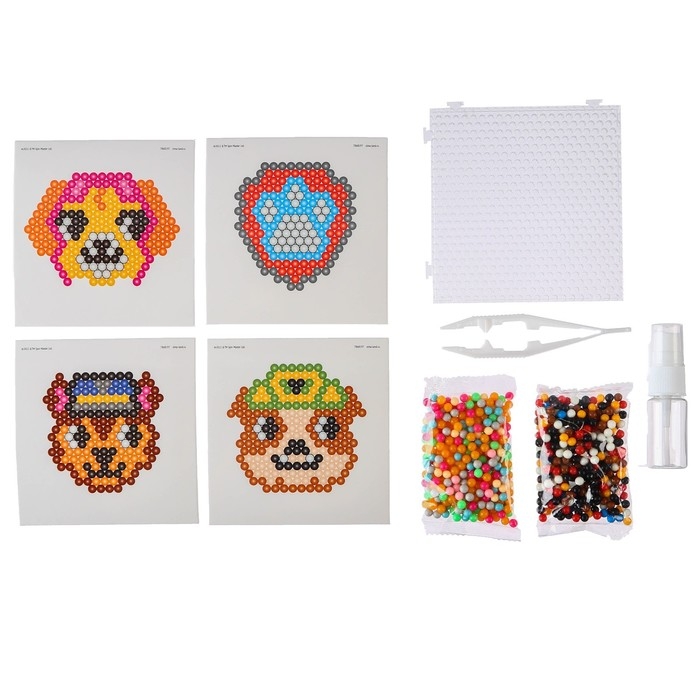 Аквамозаика &laquo;Щенячий Патруль&raquo;, 4 фигурки, 300 шариков