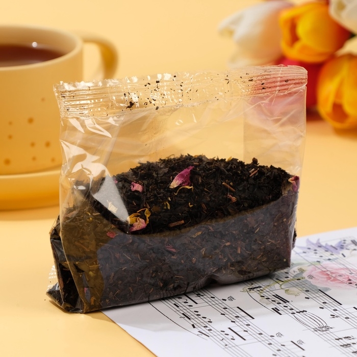 Чай черный Чай черный "Любимой бабушке" клубника со сливками, 50 г