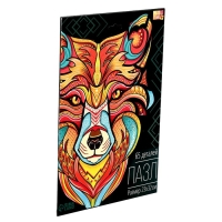Фигурный пазл в рамке &laquo;Лиса&raquo;, на подложке, 65 деталей