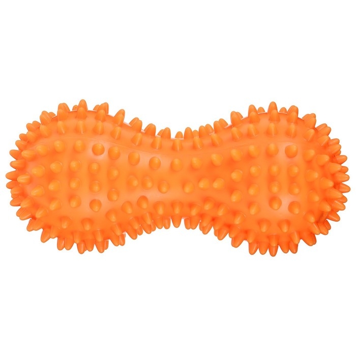 Мяч массажный ONLYTOP &laquo;Белочка&raquo;, двойной, цвет оранжевый