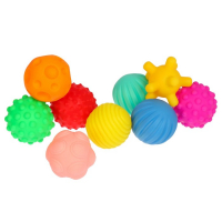 Подарочный набор развивающих, тактильных мячиков &laquo;Адвент-календарь&raquo;, 9 шт., новогодняя подарочная упаковка, Крошка Я