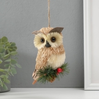 Сувенир подвеска "Филин на ёлочной ветке" 9,5х7,5х13 см Сувенир подвеска "Филин на ёлочной ветке" 9,5х7,5х13 см