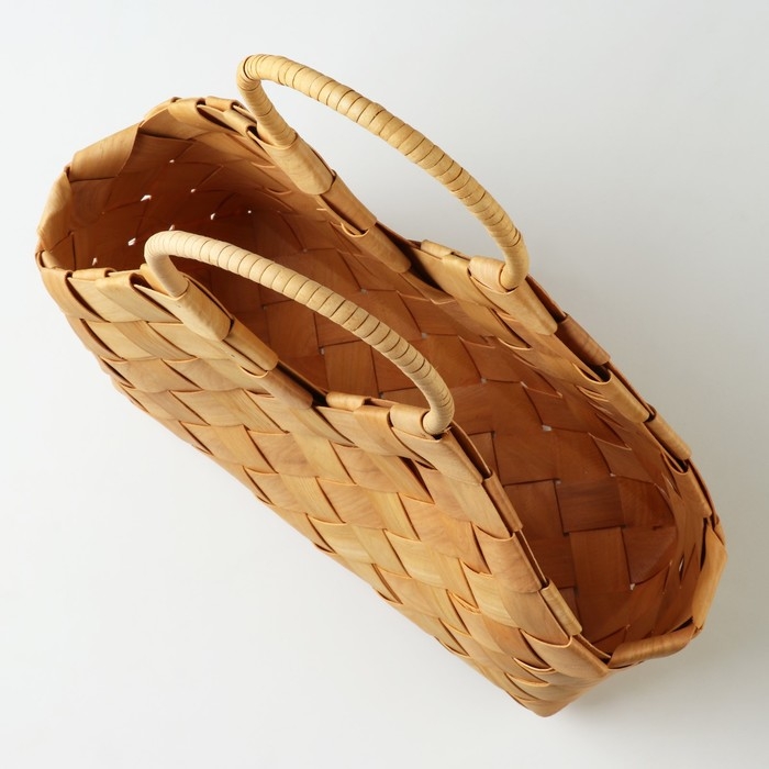 Корзина плетеная, 32 x 14 x 16,5/27/37 см, секвойя Корзина плетеная, 32 x 14 x 16,5/27/37 см, секвойя