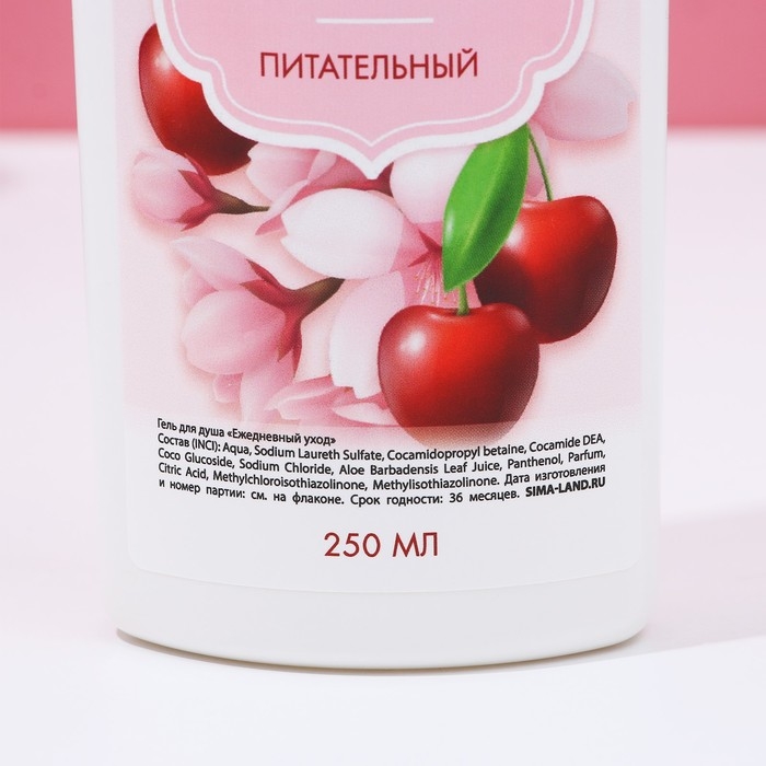 Подарочный набор косметики &laquo;Расцветай!&raquo;, гель для душа и пена для ванны, 2 х 250 мл, ЧИСТОЕ СЧАСТЬЕ