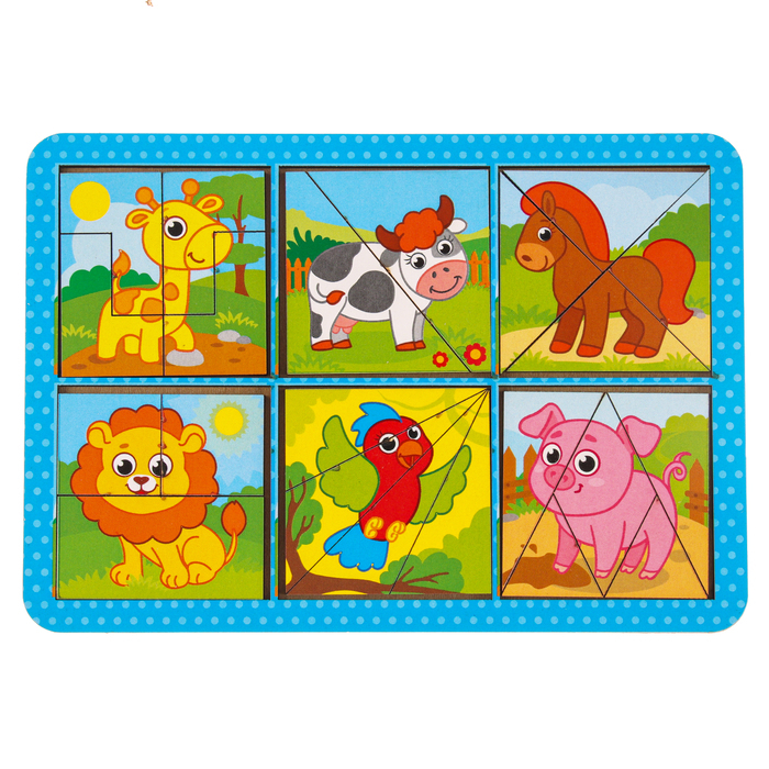 Квадраты Никитина &laquo;Животные&raquo;, двусторонние