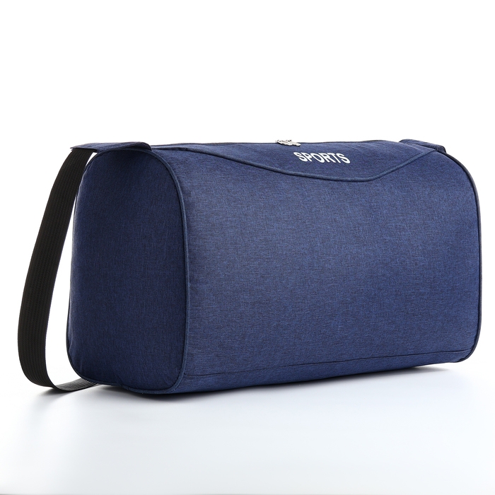 Сумка спортивная на молнии, регулируемый ремень, средний размер, цвет синий Сумка спортивная на молнии, регулируемый ремень, средний размер, цвет синий