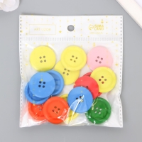 Пуговицы дерево для творчества 4 прокола "Простые" набор 15 шт 3х3 см Пуговицы дерево для творчества 4 прокола "Простые" набор 15 шт 3х3 см