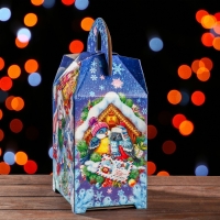 Новый год. Подарочная коробка "Ларец" 18,5 х 14 х 36 см.