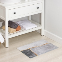 Коврик для дома Доляна &laquo;Камень&raquo;, 40&times;60 см, цвет серый