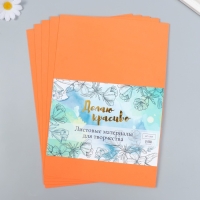 Фоамиран "Грейпфрут" 1,3 мм (набор 5 листов) формат А4 Фоамиран "Грейпфрут" 1,3 мм (набор 5 листов) формат А4