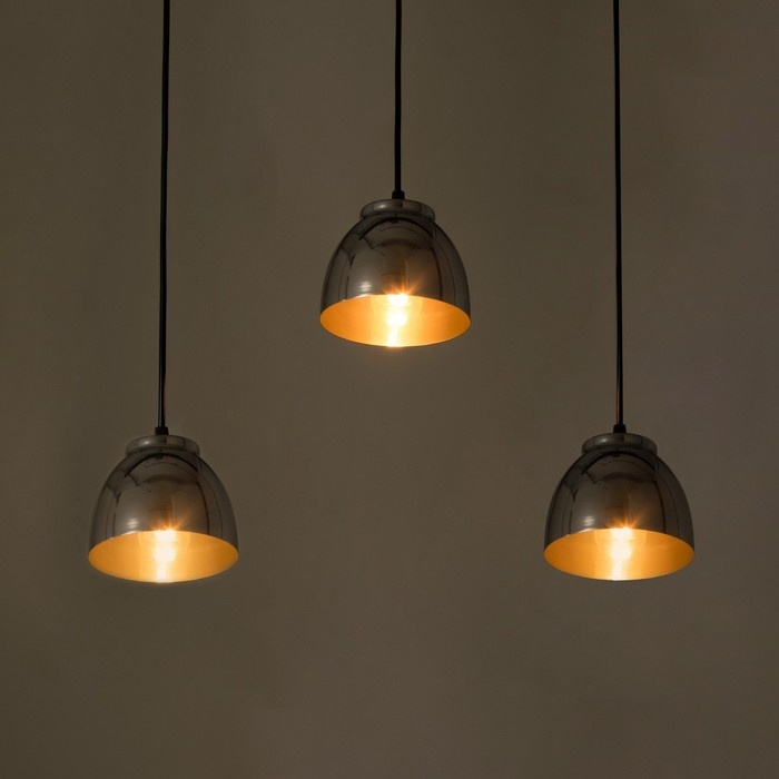 Люстра BayerLux Подвес BayerLux 3111/3 3х40Вт Е27, хром, d=13,5 см, h=10,5 см