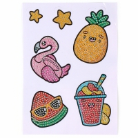 Алмазная мозаика-стикер с полным заполнением для детей &laquo;Яркое лето&raquo;, набор для творчества