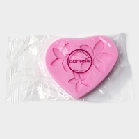 Молд Доляна &laquo;Плюмерия&raquo;, силикон, 9&times;8&times;0,8 см, цвет розовый