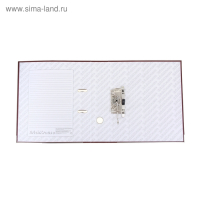 Папка-регистратор А4, 70 мм, ErichKrause "Бизнес", собранный, бордовый, пластиковый карман, металлический кант, картон 2мм, вместимость 450 листов Папка-регистратор А4, 70 мм, ErichKrause "Бизнес", собранный, бордовый, пластиковый карман, металлический кант, картон 2мм, вместимость 450 листов