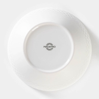 Салатник фарфоровый Magistro Argos, 1,4 л, 20&times;9 см, цвет белый