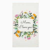 Набор кухонных полотенец Доляна Hello spring 35х60 см -4 шт, 100% хлопок, вафля 160 г/м2