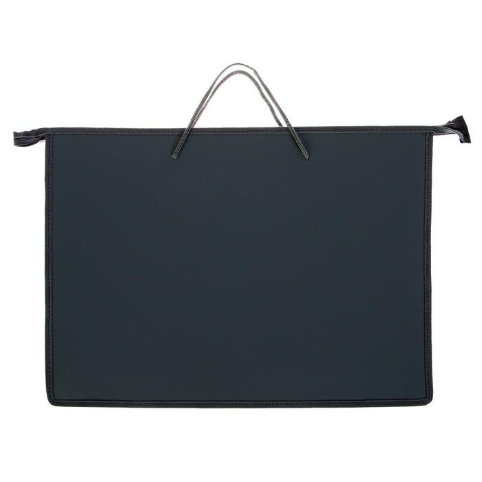 Папка для чертежей и рисунков А3, 470 х 335 х 50 мм, с ручками, пластиковая, молния сверху, 0.8 мм, ПМ-А3-35, серая Папка для чертежей и рисунков А3, 470 х 335 х 50 мм, с ручками, пластиковая, молния сверху, 0.8 мм, ПМ-А3-35, серая