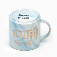 Кружка керамическая &laquo;Мечтай, действуй&raquo;, 350 мл, цвет голубой