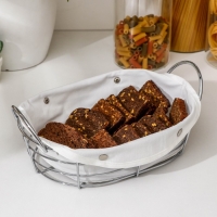 Корзина для хлеба Доляна, 29&times;19,5&times;10,5 см, цвет белый