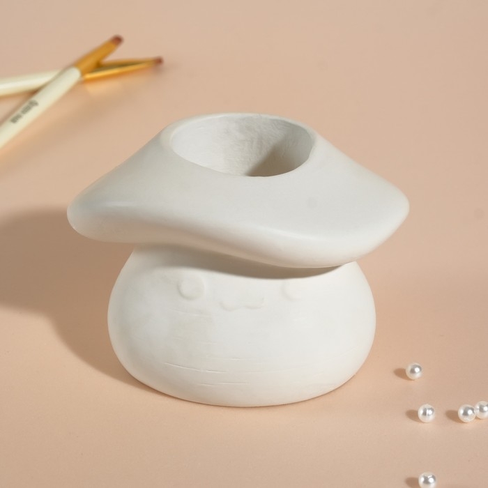 Предмер интерьера Предмер интерьера "Гриб" 10х8х6,5 см белый