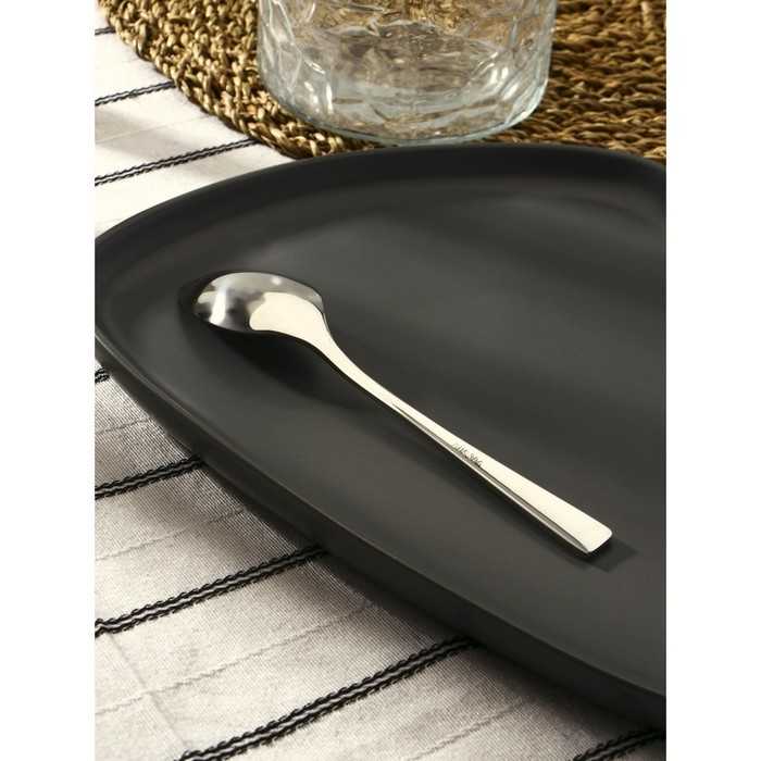 Ложка чайная из нержавеющей стали Magistro «Виконт», длина 17 см, цвет серебряный Ложка чайная из нержавеющей стали Magistro «Виконт», длина 17 см, цвет серебряный