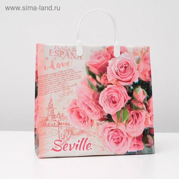 Пакет Пакет "Севилья", мягкий пластик, 30х30 см, 150 мкм
