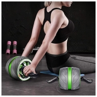 Ролик для пресса ONLYTOP, 40х19х19 см, с ковриком, цвет красный